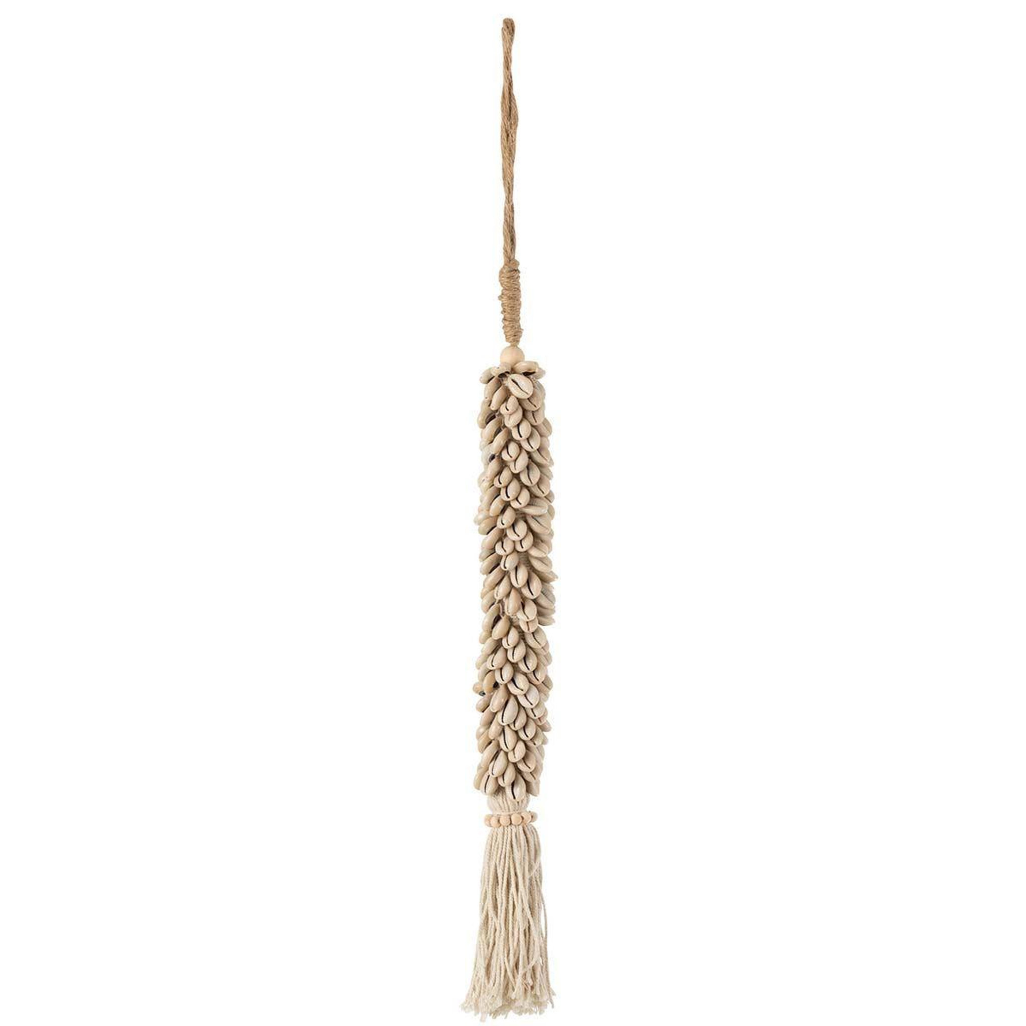 J-LINE Suspension en Corde  Coquillages  66cm Naturel