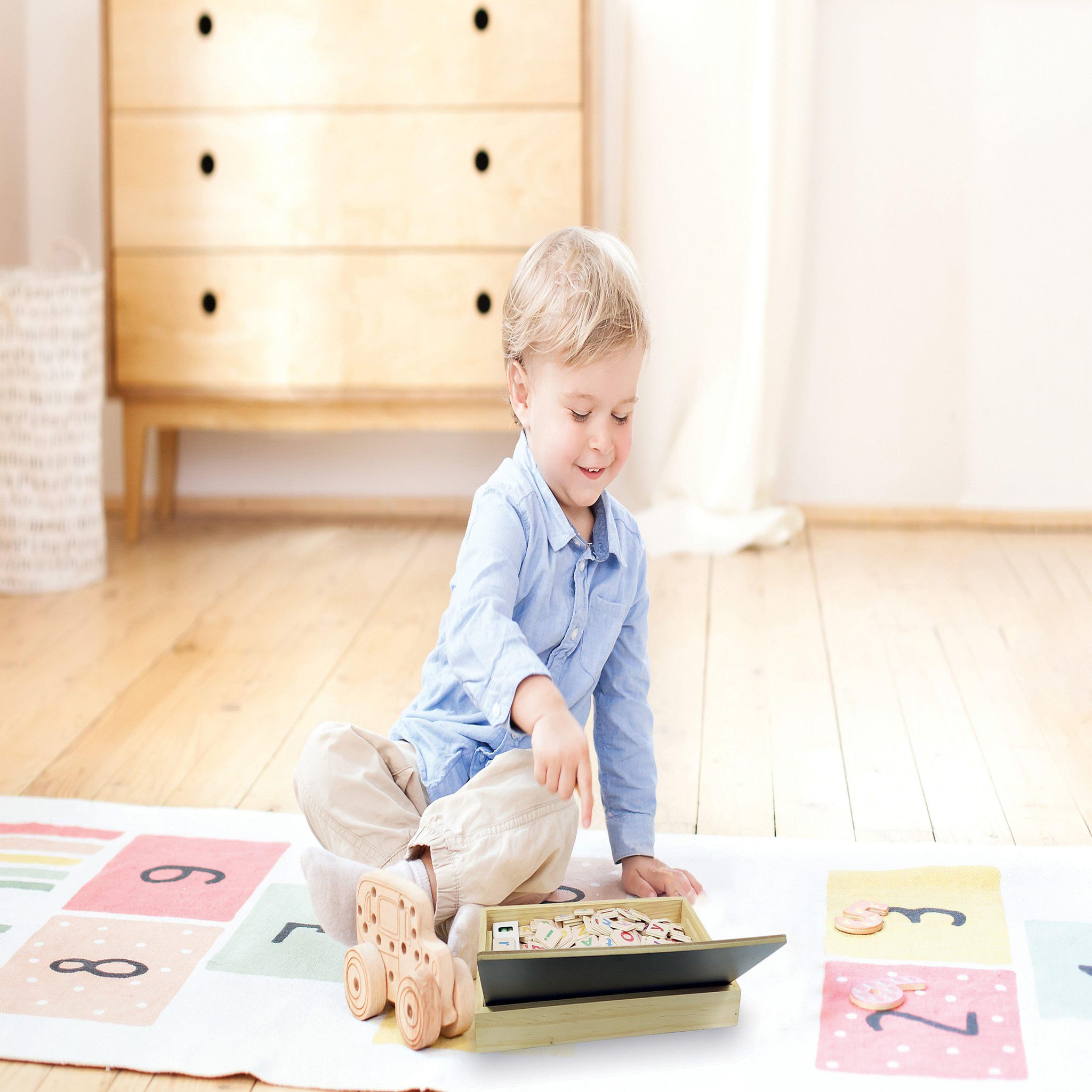 Voir la diapositive 6 : Lexibook Bio Toys L'École des Mots bilingue Français - Néerlandais – Jeu en Bois