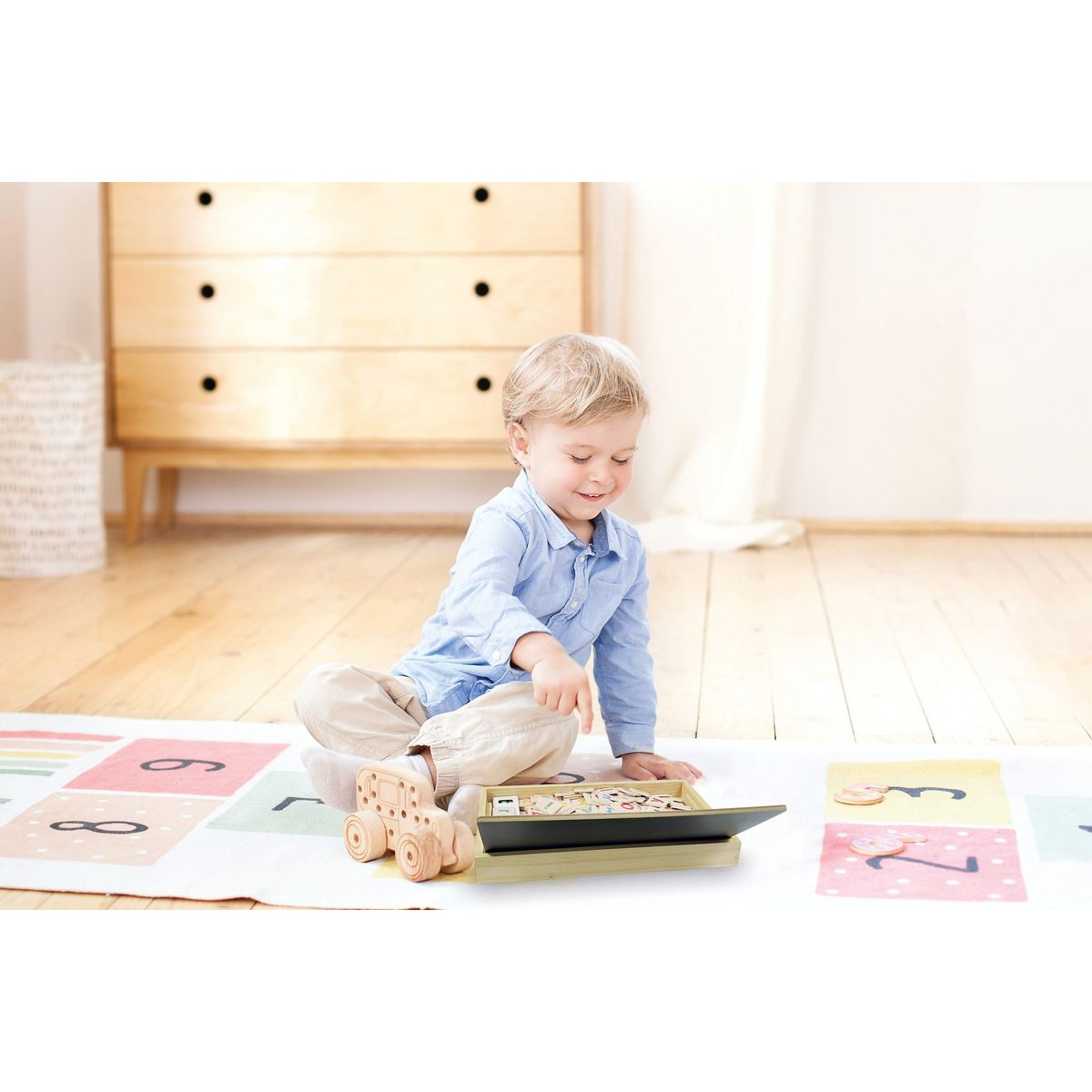 Lexibook Bio Toys L'École des Mots bilingue Français - Néerlandais – Jeu en Bois