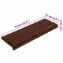 Voir la diapositive 6 : VIDAXL Tapis d'escalier 15 pcs 65x21x4 cm Marron