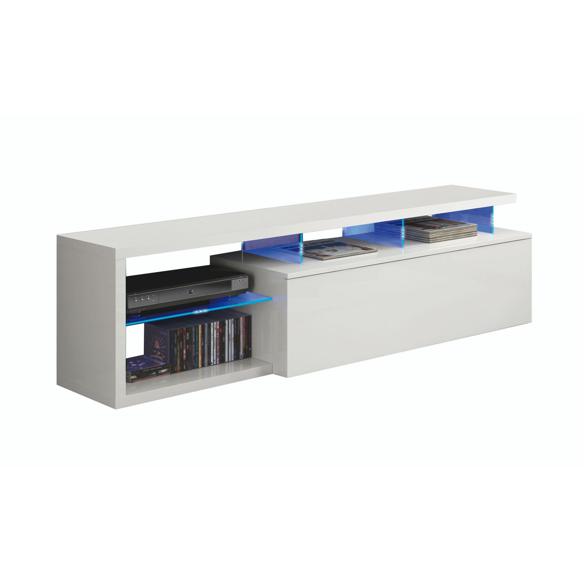 Meuble TV avec éclairage led  BLUE L150cm