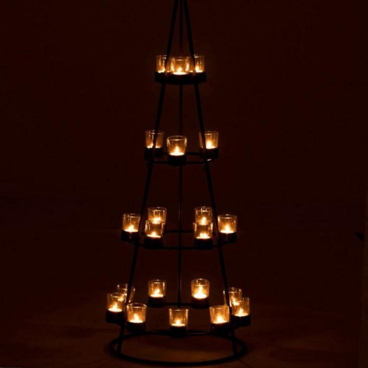 Paris Prix Arbre Déco en Métal  21 Photophores  110cm Noir