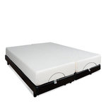 BELLECOUR BELLECOUR LITERIE | Ensemble Duo SUPERFLEX | Sommiers électriques + Matelas Mémoire de forme. Coloris disponibles : Noir
