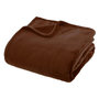 Voir la diapositive 1 : ATMOSPHERA Plaid en Flanelle Uni  Ollis  180x230cm Marron Tonka