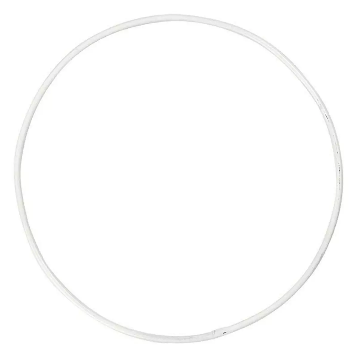  10 cercles en métal blanc - Ø 10 cm