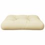 Voir la diapositive 4 : VIDAXL Coussin de palette creme 50x50x12 cm tissu