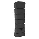 Belli Récupérateur d'eau mural Anthracite - 300L - LATITUDE