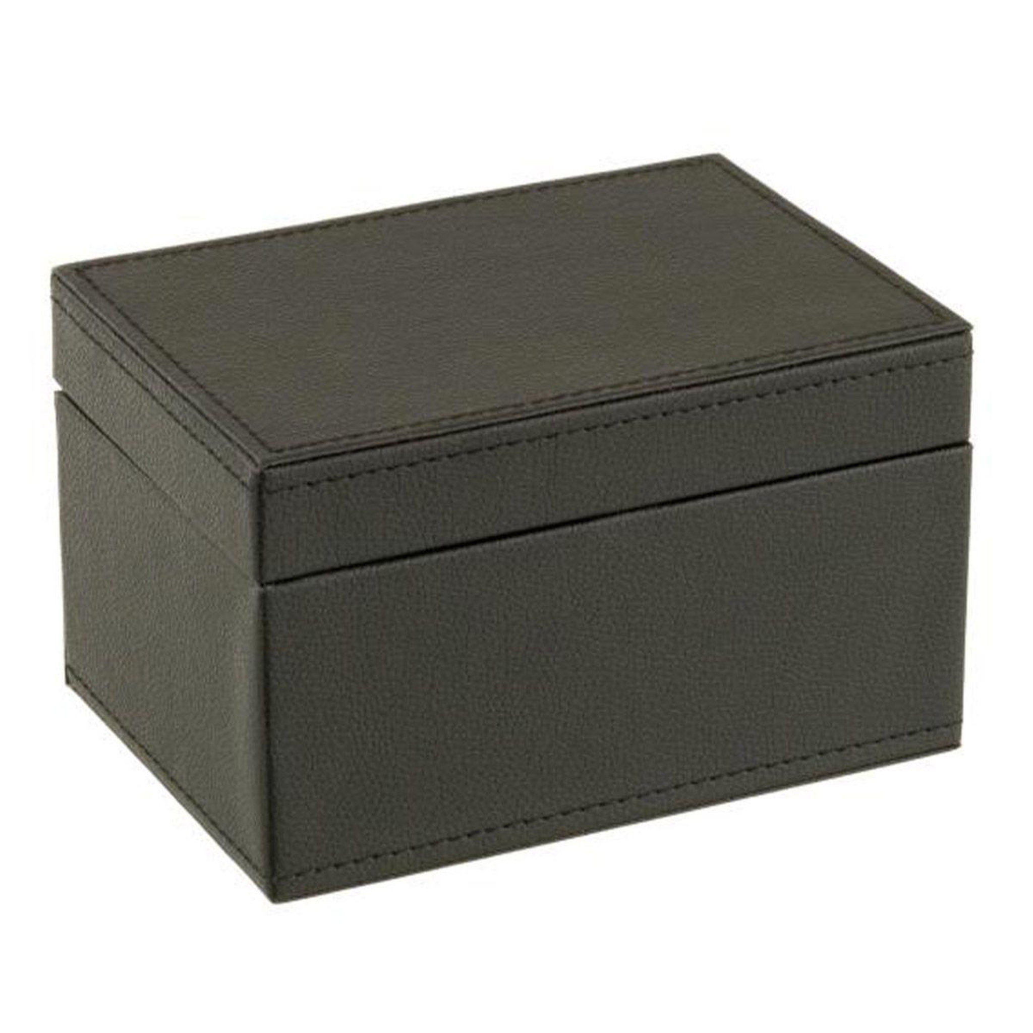 Voir la diapositive 2 : J-LINE Boîte jeux de cartes  ezra  17cm noir