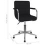 Voir la diapositive 6 : VIDAXL Chaise pivotante de bureau Noir Tissu