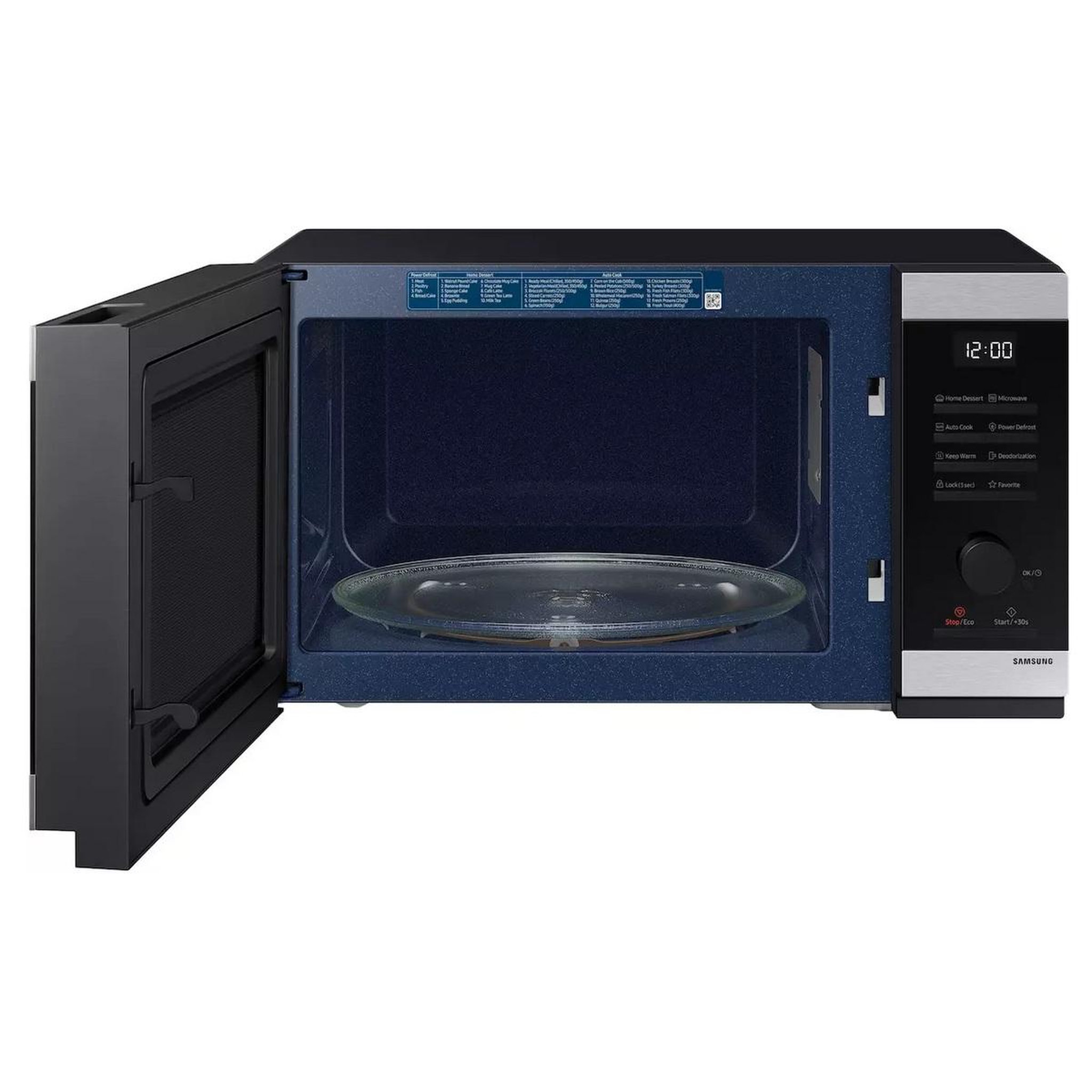 Voir la diapositive 2 : Samsung Micro-ondes solo 32l 1500w inox/noir - ms32dg4504at