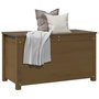 Voir la diapositive 4 : VIDAXL Boîte de rangement Marron miel 80x40x45,5 cm Bois massif de pin