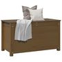 Voir la diapositive 4 : VIDAXL Boîte de rangement Marron miel 80x40x45,5 cm Bois massif de pin