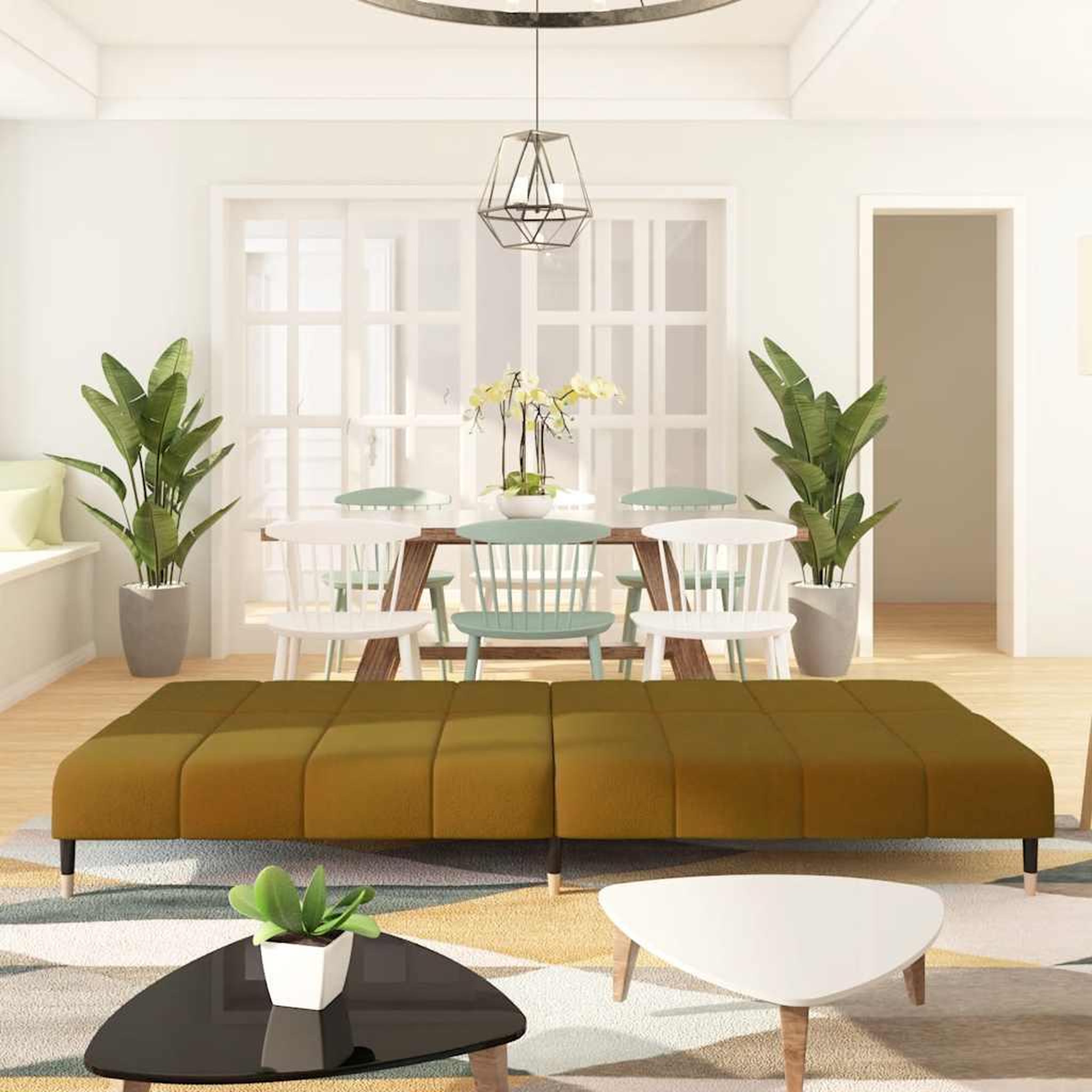 Voir la diapositive 3 : VIDAXL Canape-lit a 2 places marron velours
