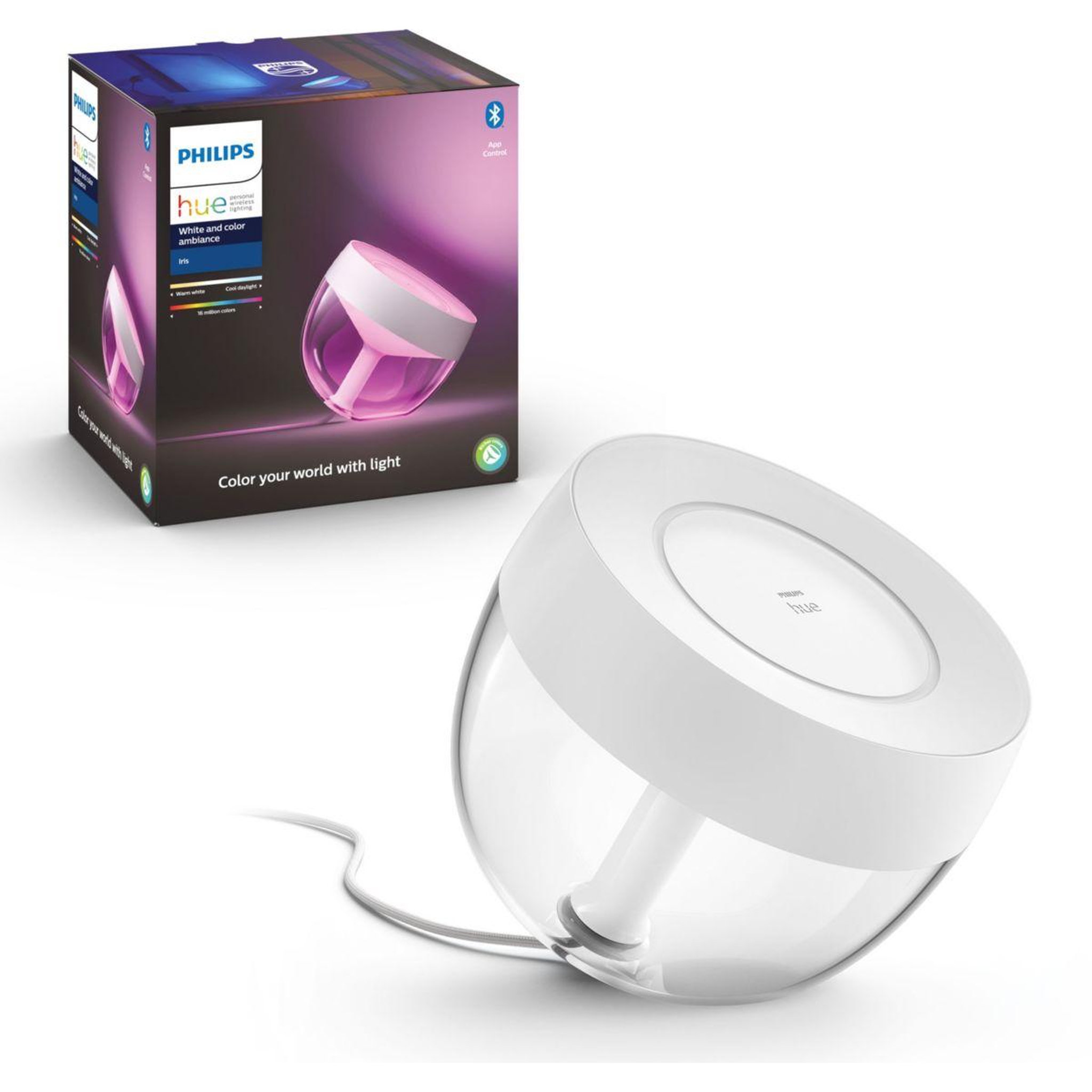 PHILIPS HUE Lampe connectée Iris blanc White&Color Ambiance