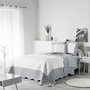 Voir la diapositive 3 : Paris Prix Housse de Coussin en Microfibre  Andrea  60x60cm Blanc & Gris
