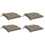 Voir la diapositive 3 : VIDAXL Coussins de palette lot de 4 taupe 50x50x7 cm tissu oxford