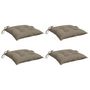 Voir la diapositive 3 : VIDAXL Coussins de palette lot de 4 taupe 50x50x7 cm tissu oxford
