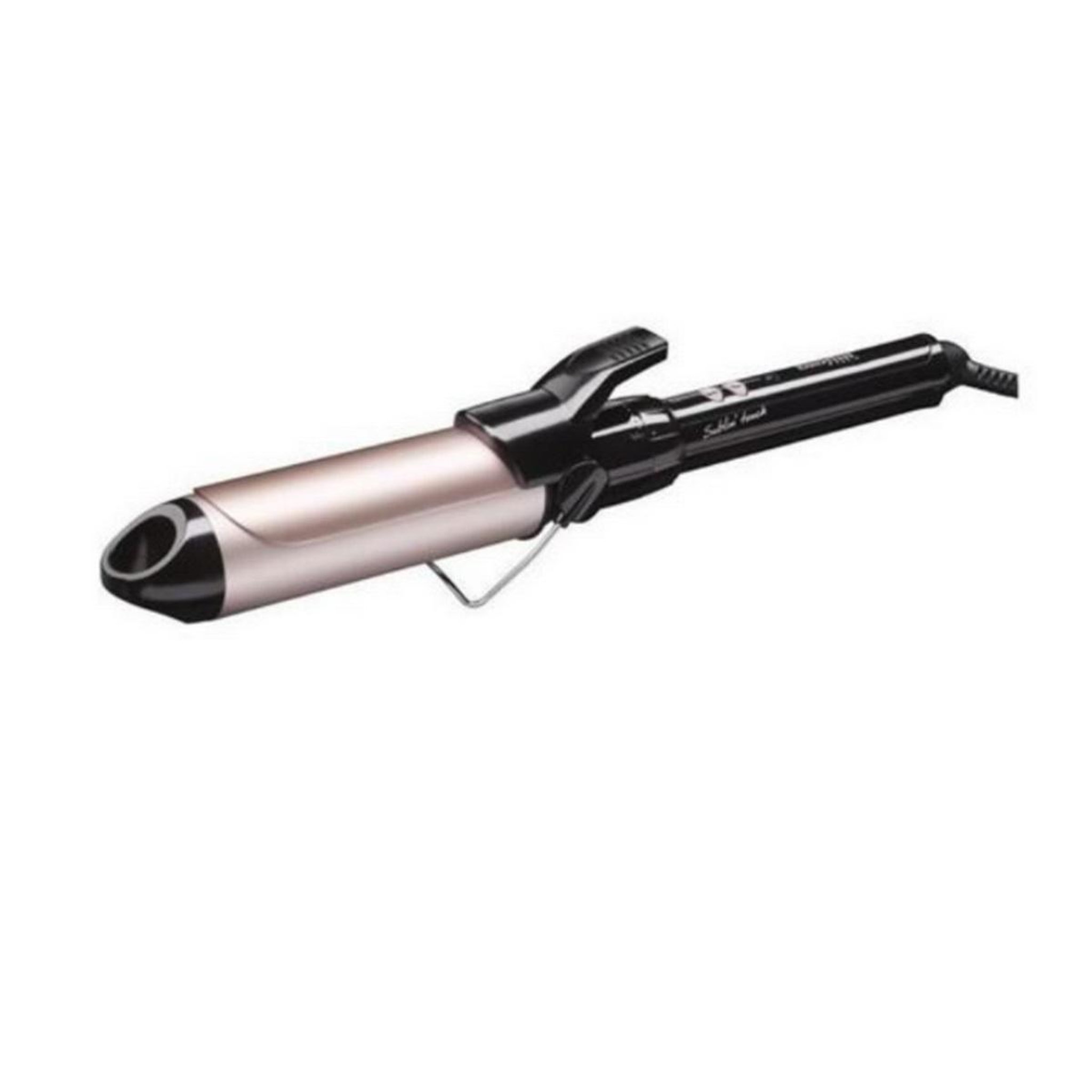 Voir la diapositive 2 : BABYLISS Fer à boucler noir/rose - c338e