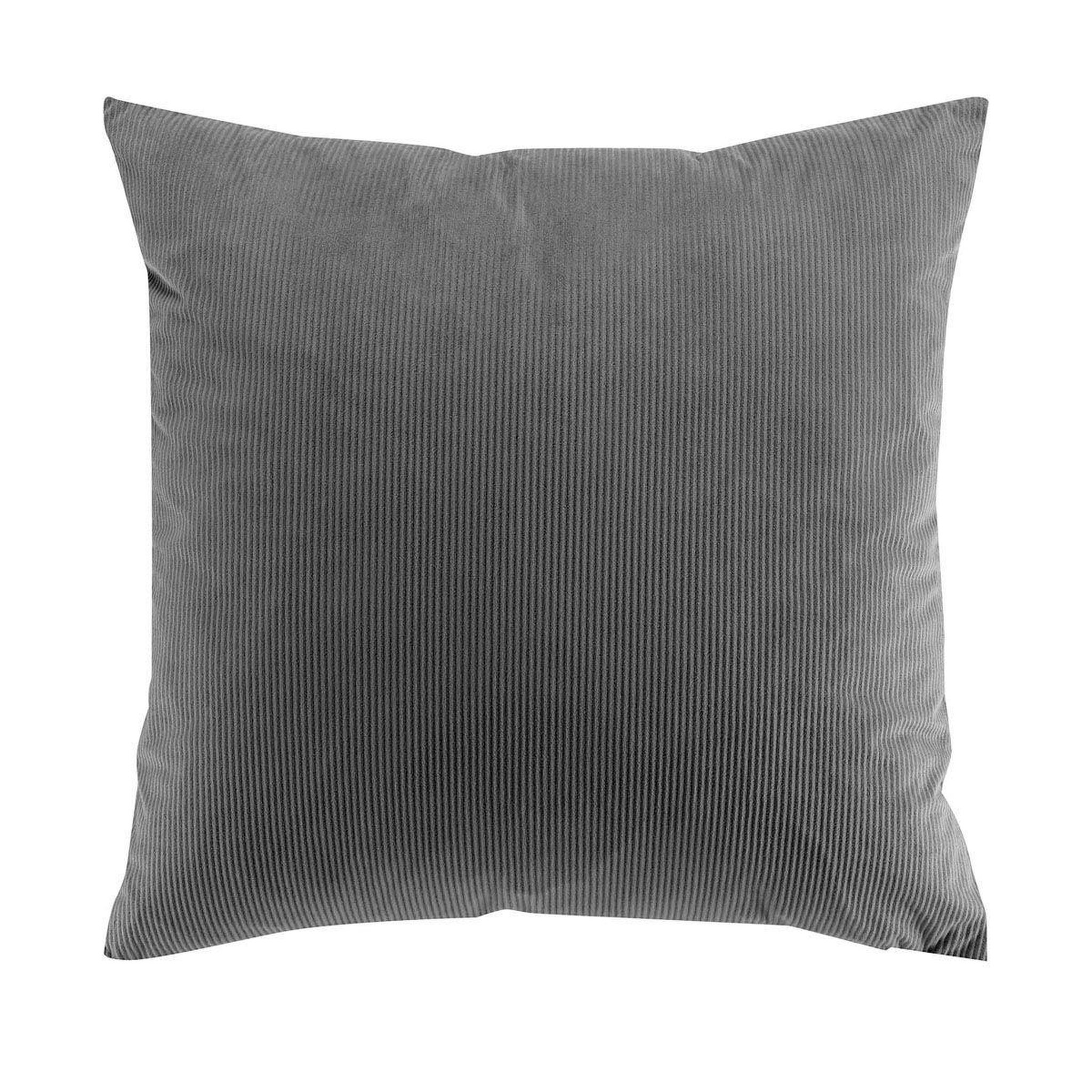 Voir la diapositive 1 : Douceur d'Intérieur Coussin déco en velours  casual  50x50cm anthracite