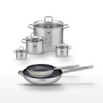 ELO Lot Poêles 24cm & 32cm Elo Profi Therm Platinum et 4 Faitouts Elo