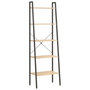 Voir la diapositive 2 : VIDAXL Etagere sur pied 5 niveaux Marron clair et noir 56x35x174 cm
