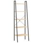 Voir la diapositive 2 : VIDAXL Etagere sur pied 5 niveaux Marron clair et noir 56x35x174 cm
