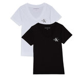 CALVIN KLEIN JEANS 2x T Shirt Blanc/ Femme Calvin Klein Jeans J20J223447. Coloris disponibles : Noir