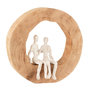 Voir la diapositive 1 : Paris Prix Couple Assis Déco  Tijana  29cm Naturel & Blanc