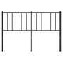 Voir la diapositive 5 : VIDAXL Tete de lit metal noir 160 cm