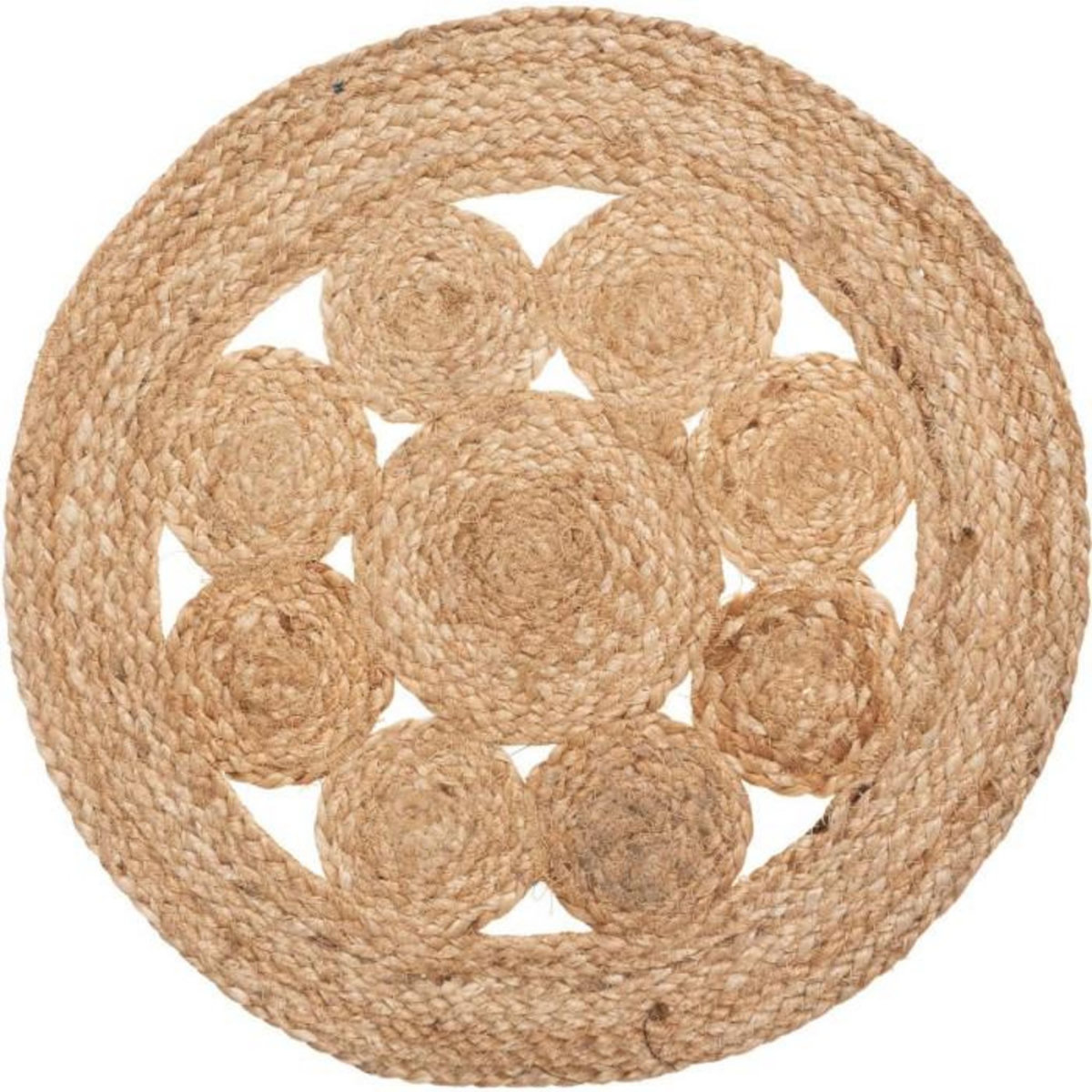 ATMOSPHERA Set de Table en Jute  Ajouré  38cm Naturel