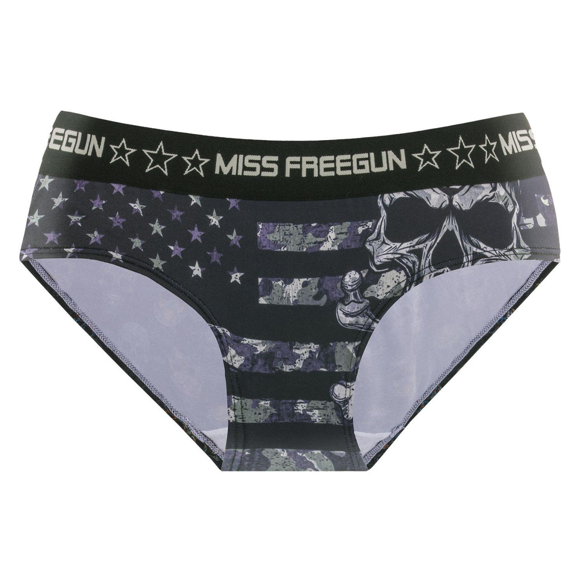 Voir la diapositive 4 : FREEGUN Lot de 3 culottes femme Camo