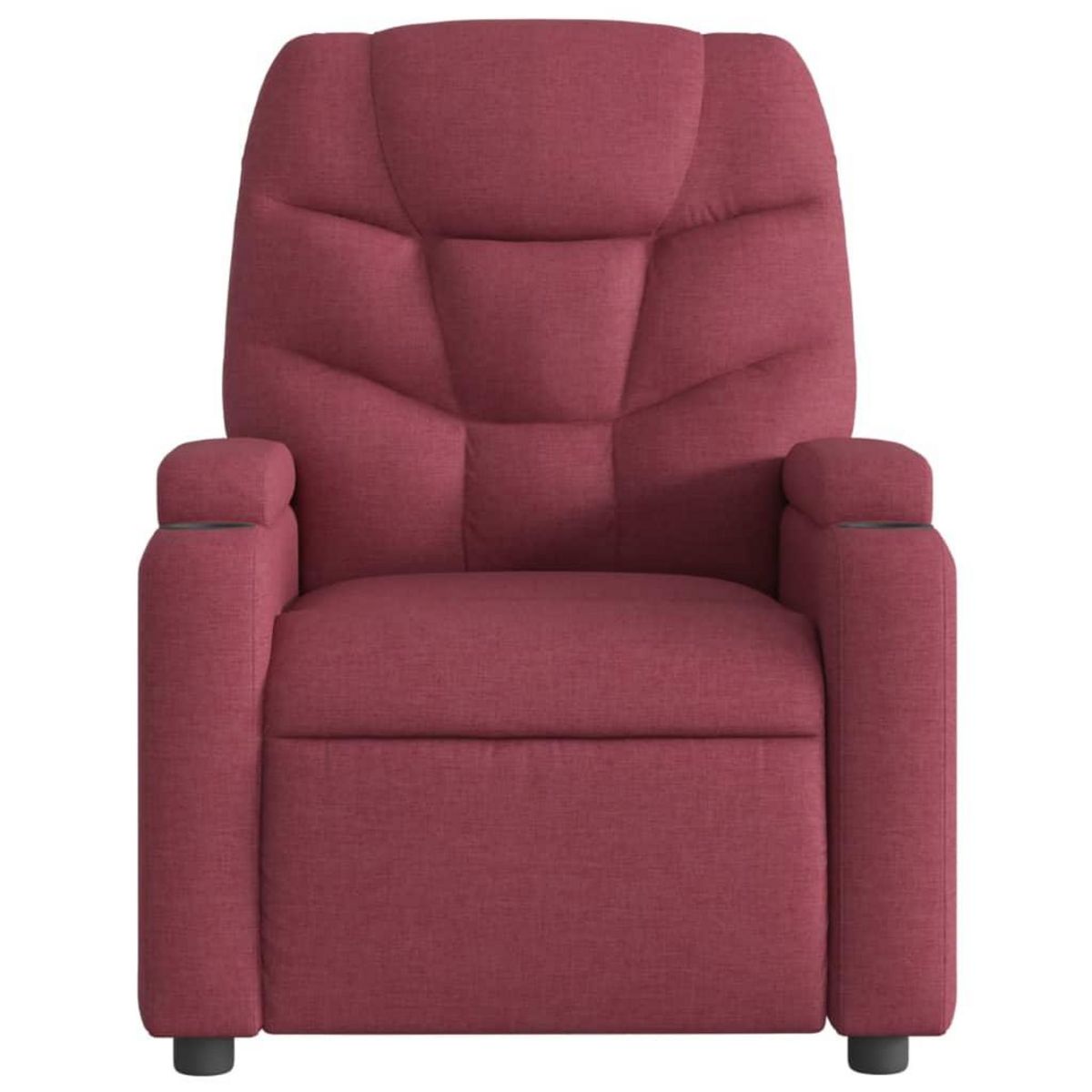 VIDAXL Fauteuil de massage inclinable Rouge bordeaux Tissu