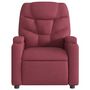 Voir la diapositive 4 : VIDAXL Fauteuil de massage inclinable Rouge bordeaux Tissu