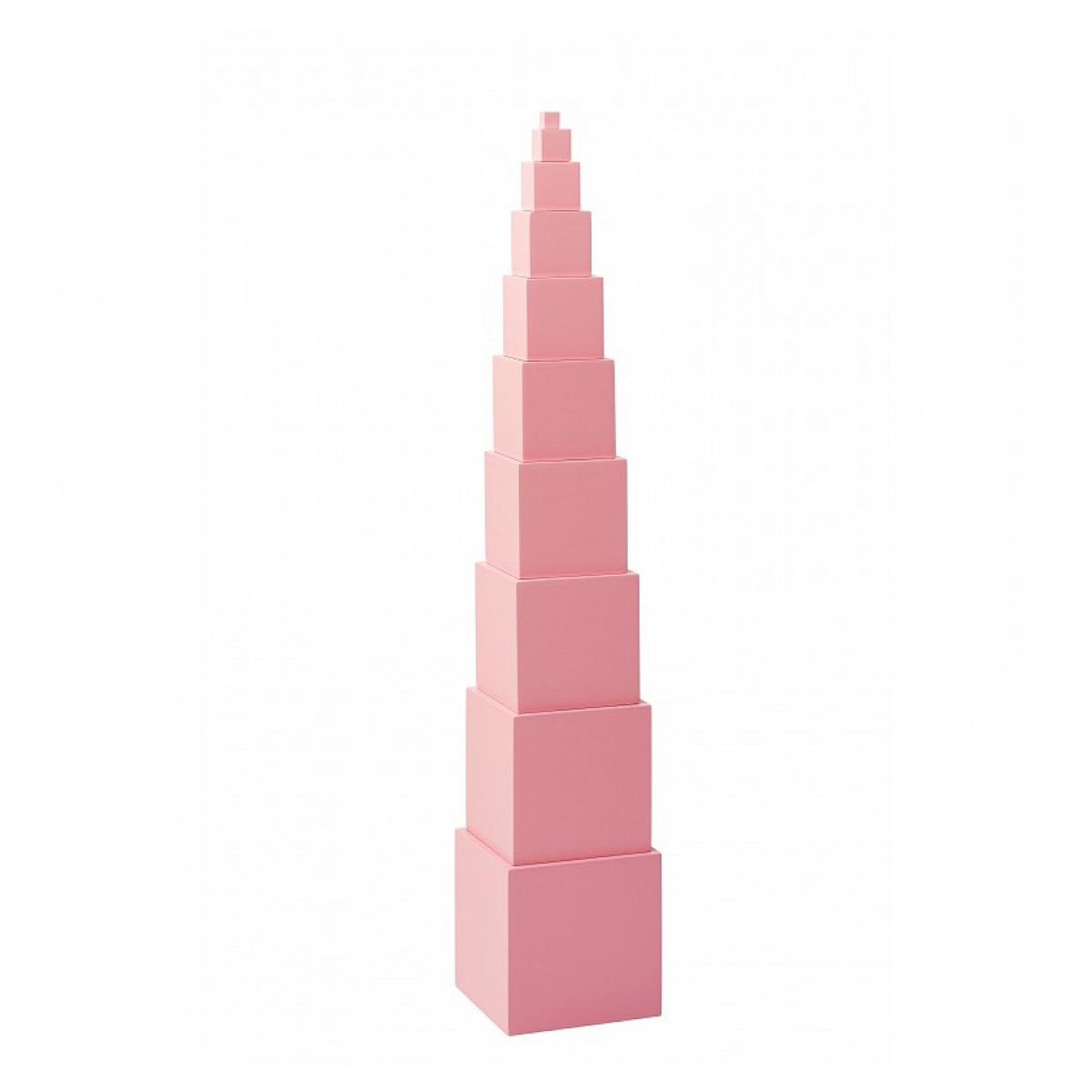 GAM MONTESSORI Jeu à empiler - La Tour Rose - jeu Montessori
