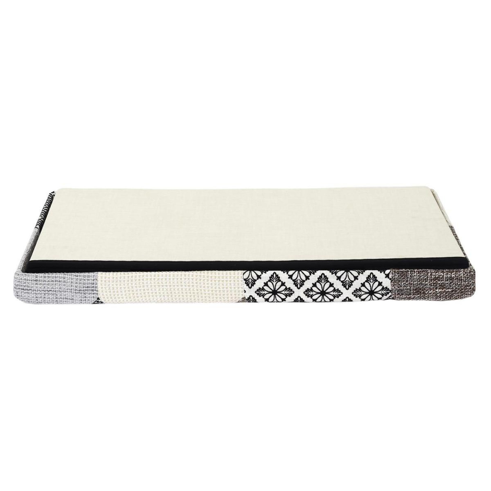 Voir la diapositive 5 : The Home Deco Factory Banc coffre pliable  patchwork  76cm gris