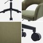 Voir la diapositive 5 : SWEEEK Chaise de bureau à roulettes velours côtelé , L 60 x P 62 x H 89 / 99cm