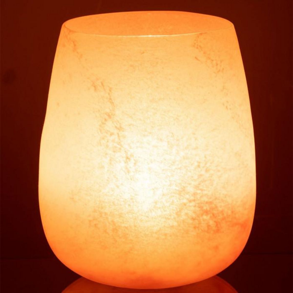 Paris Prix Vase Déco en Verre  Givré  27cm Rose