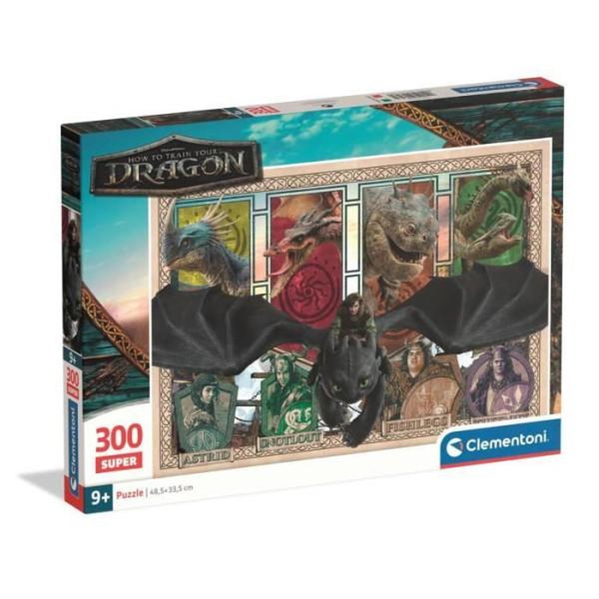 Voir la diapositive 1 : CLEMENTONI CLEMENTONI - 300 pieces Super - How to Train your Dragon