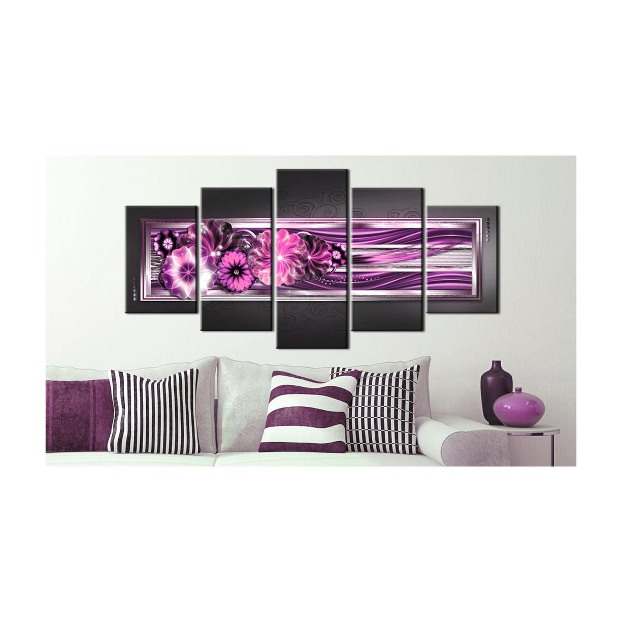 Voir la diapositive 2 : Paris Prix Tableau Imprimé  In Pink Waves
