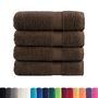 Voir la diapositive 2 : VIDAXL Essuie mains de qualité supérieure SOLUND 4 pcs marron 600 g m²