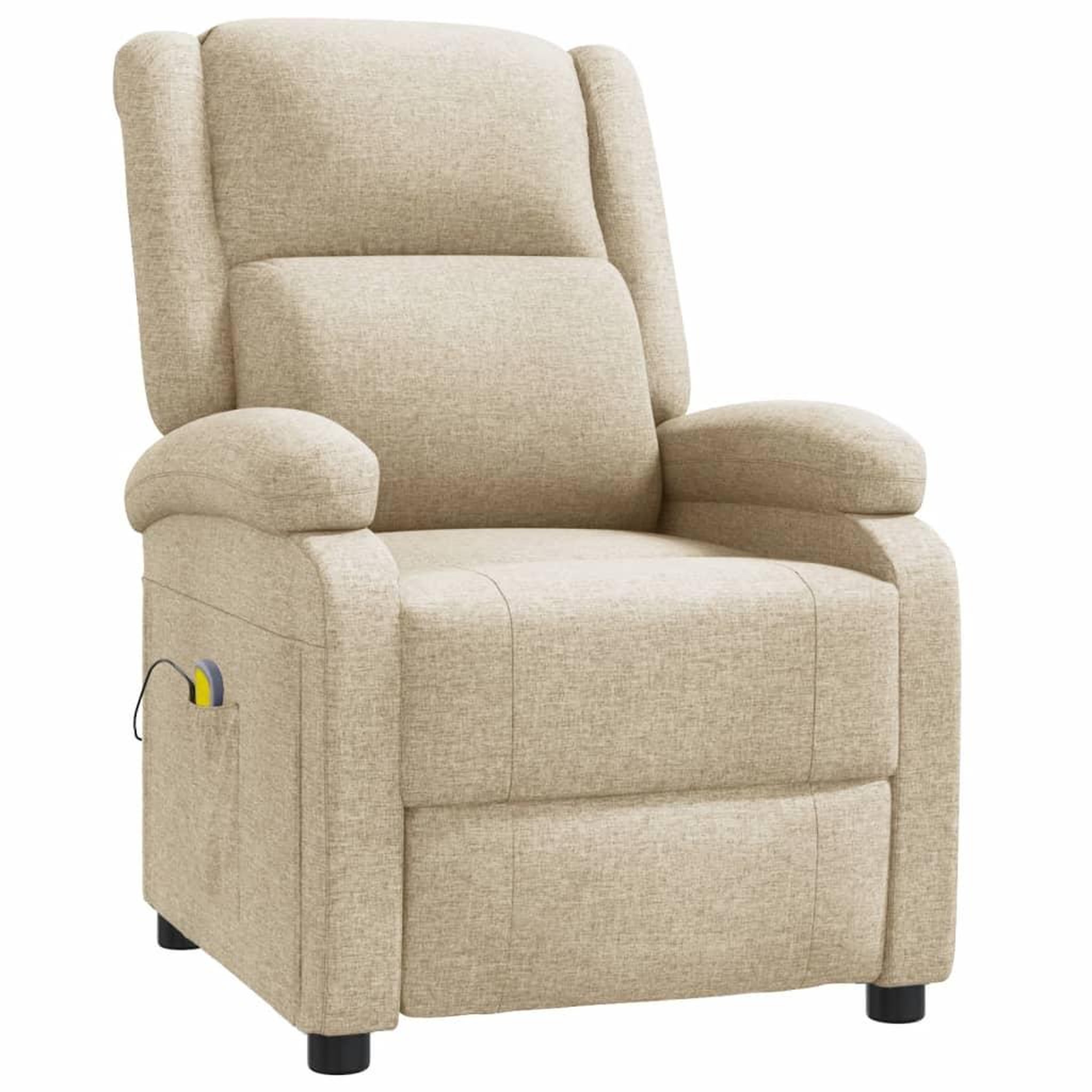 Voir la diapositive 2 : VIDAXL Fauteuil de massage Creme Tissu