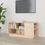 Voir la diapositive 1 : VIDAXL Meuble TV 80x35x40,5 cm Bois de pin massif