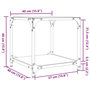 Voir la diapositive 6 : VIDAXL Tables basses avec dessus en verre transparent 2 pcs acier