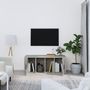 Voir la diapositive 3 : VIDAXL Meuble TV Gris beton 100x35x40 cm Bois d'ingenierie