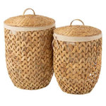 Paris Prix Lot de 2 Paniers à Linge  Vitoria  60cm Naturel