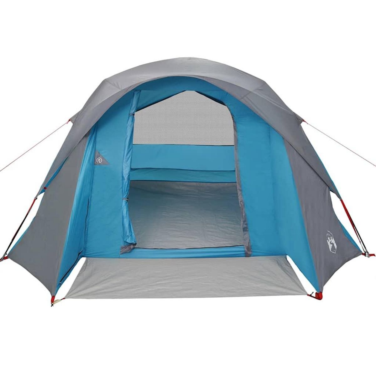 VIDAXL Tente de camping de cabine 4 personnes bleu impermeable