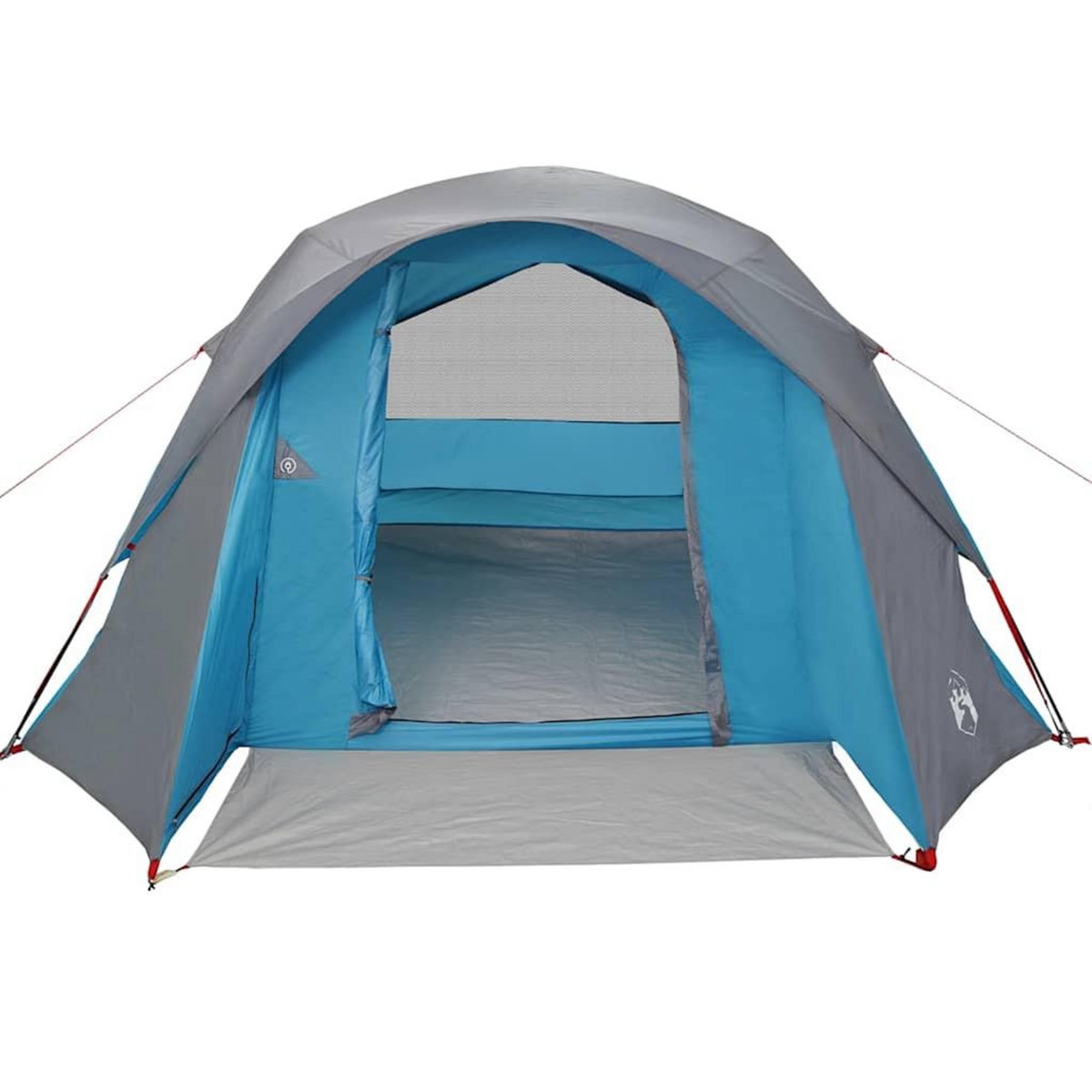 VIDAXL Tente de camping de cabine 4 personnes bleu impermeable