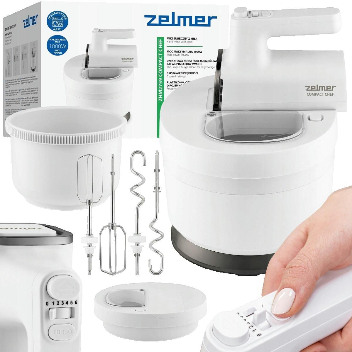 ZELMER Batteur Zelmer puissant avec bol rotatif 3,5 litres