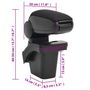 Voir la diapositive 6 : VIDAXL Accoudoir de voiture noir 16x30x(40-50) cm ABS