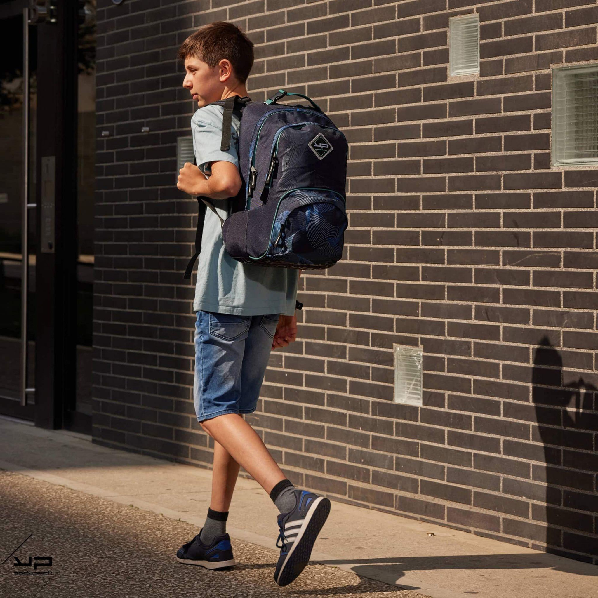Voir la diapositive 3 : BODYPACK BODYPACK Sac à dos recyclé dos réglable Moiré Bleu